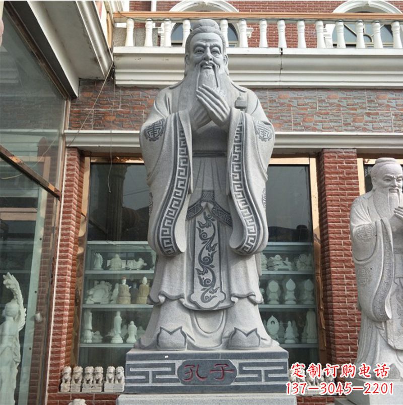 广西传承历史的伟大孔子雕塑