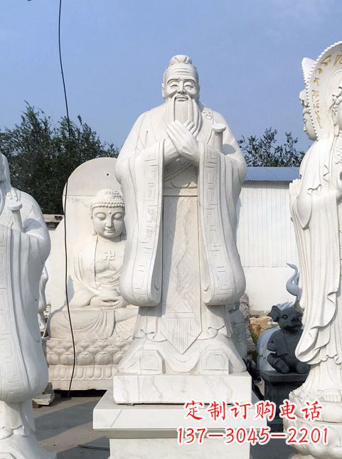 广西孔子故居的石雕