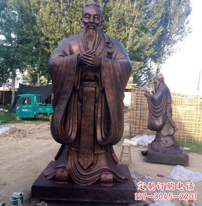 广西孔子讲学雕塑