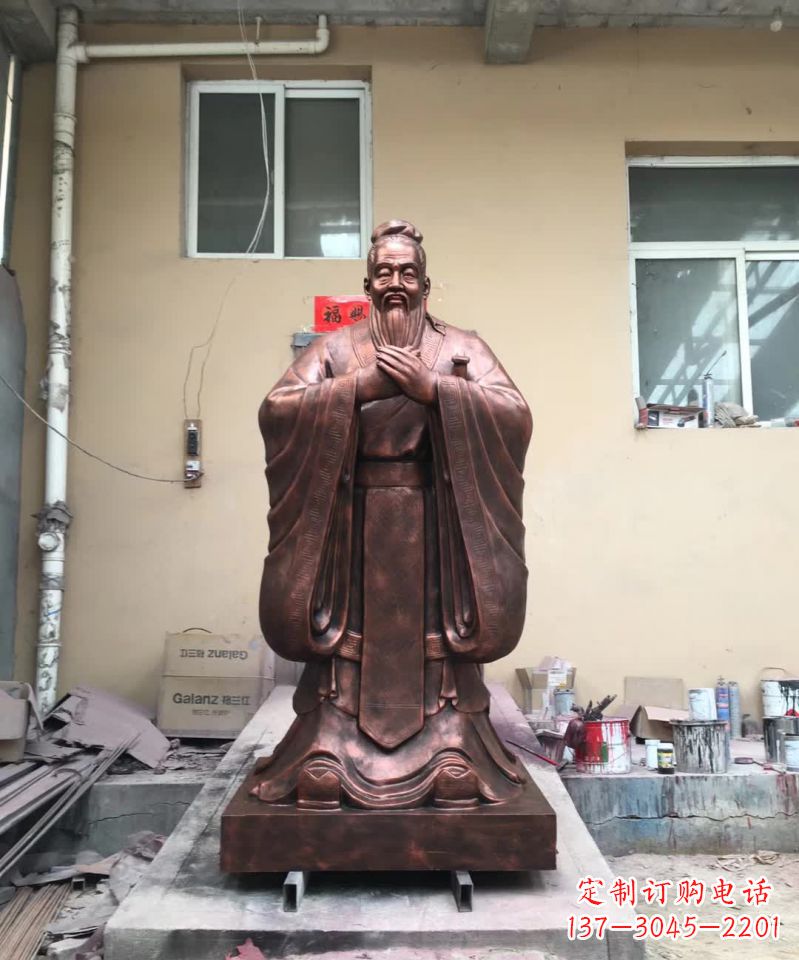 广西孔子名人雕塑