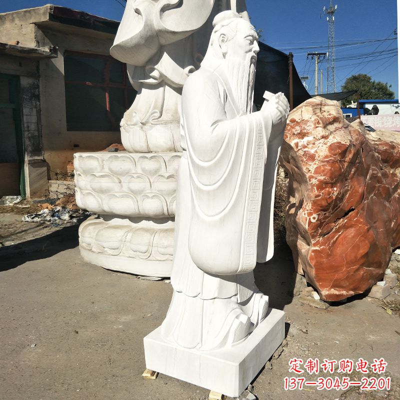 广西用艺术雕刻一流品质体验传承历史的孔子石雕