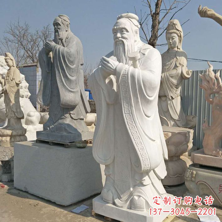 广西雕塑大师之作:孔子铜雕