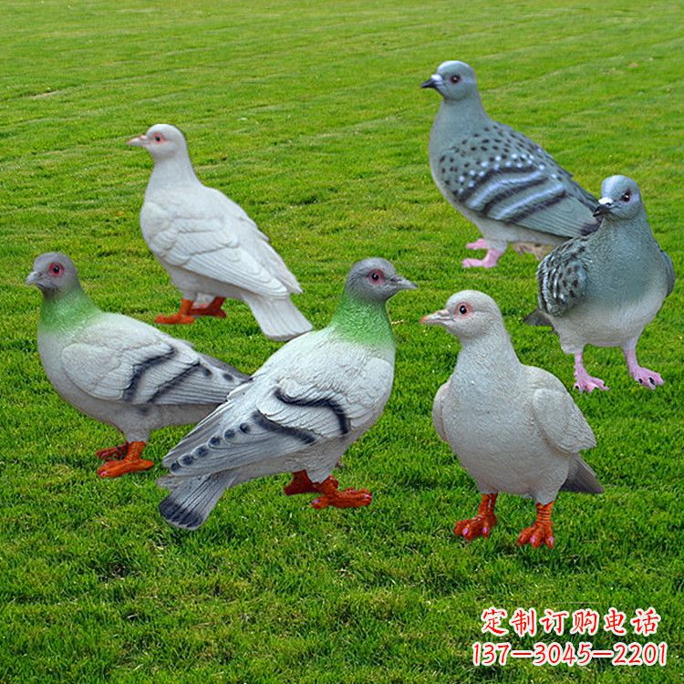 广西兰州和平鸽雕塑