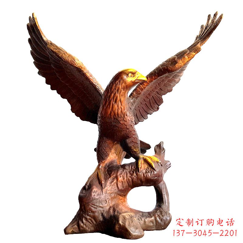 广西中领雕塑推出的老鹰展翅铜雕绝对是一件可以…
