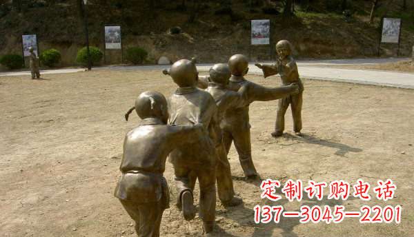 广西珍贵传统,中领雕塑老鹰抓小鸡铜雕