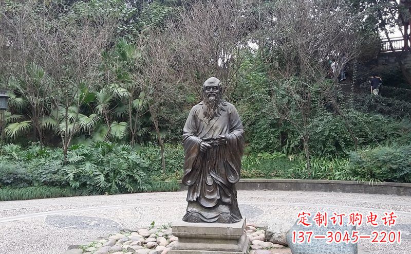 广西老子古代名人铜雕 (3)