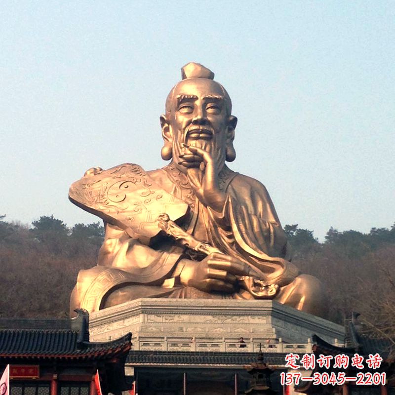 广西真谛雕塑·老子铜雕像,传承中国文化