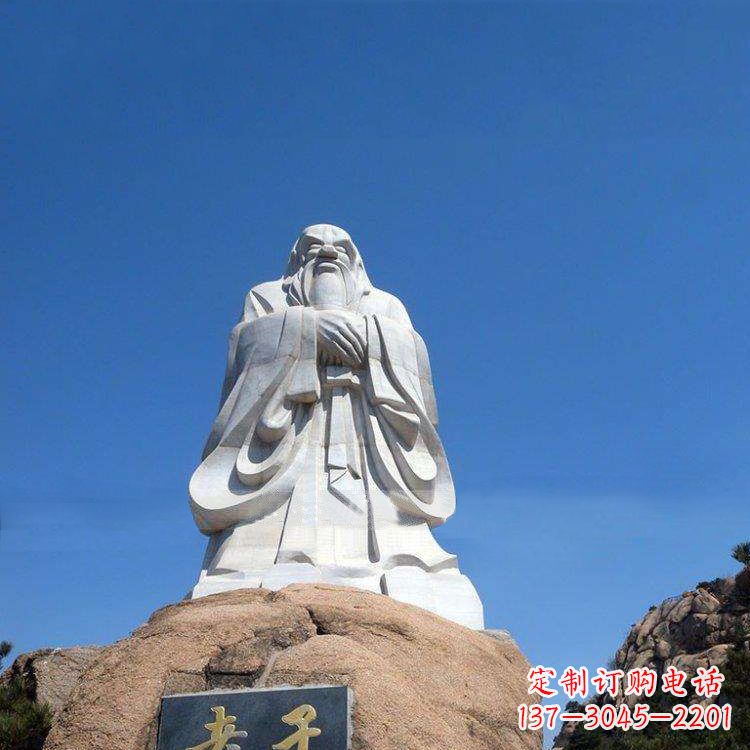 广西经典的老子雕像,手工制作的沉思之作