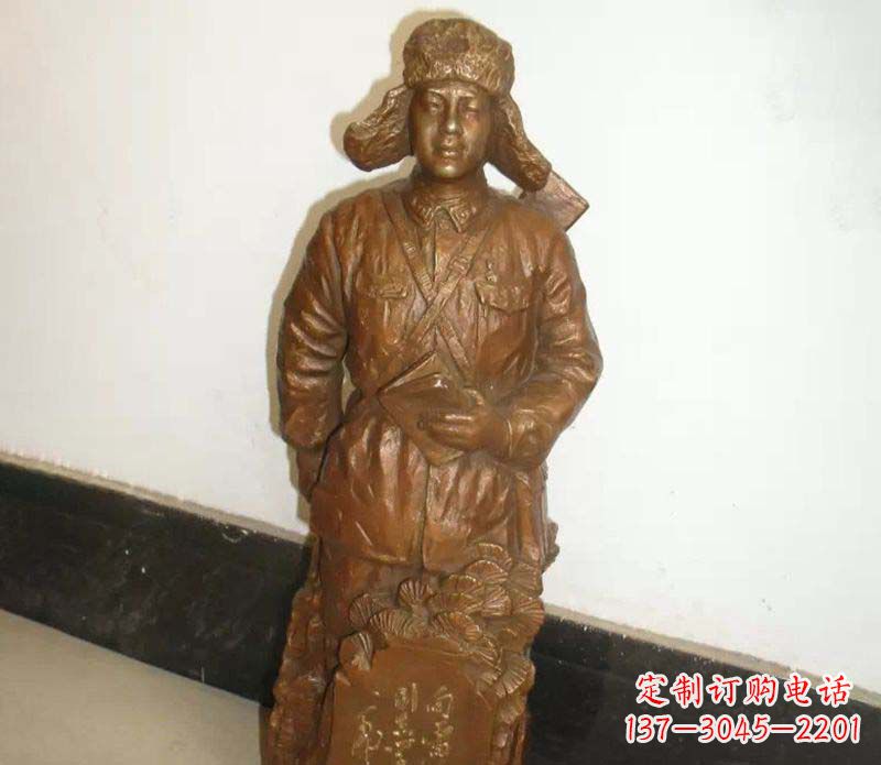 广西纪念雷锋的精美铜雕