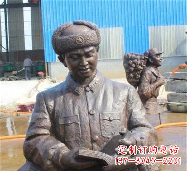 广西中领雕塑:雷锋名人铜雕
