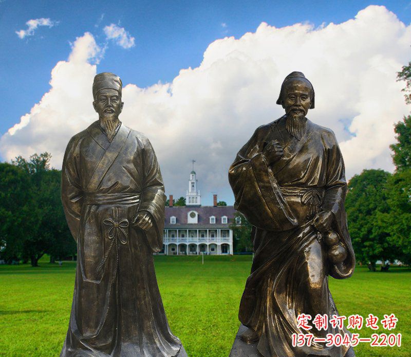 广西传承古代名人——华佗雕塑