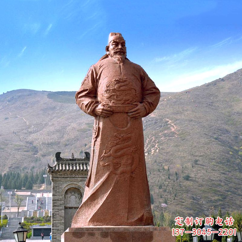 广西李世民砂岩石雕塑像