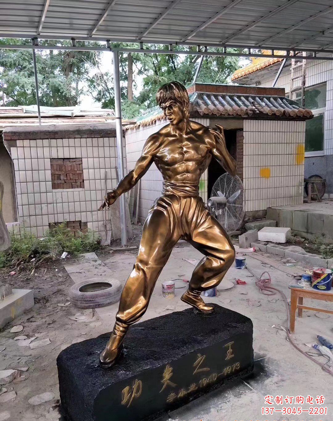 广西传承经典,荣耀李小龙——中领雕塑李小龙人物铜雕