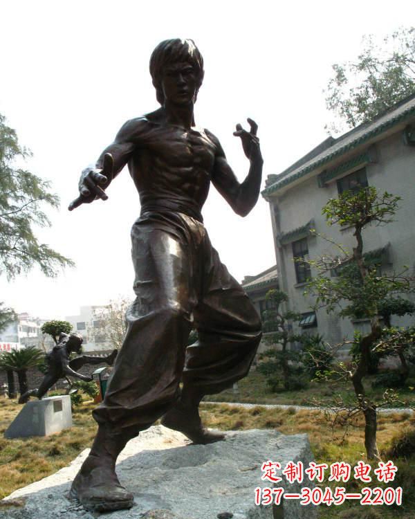 广西专业定制李小龙铜雕