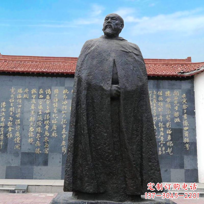 广西精美手工雕刻林则徐铜雕像
