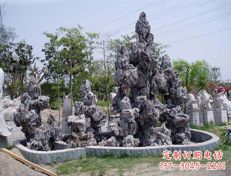 广西用心雕刻,灵璧石奇石假山雕塑