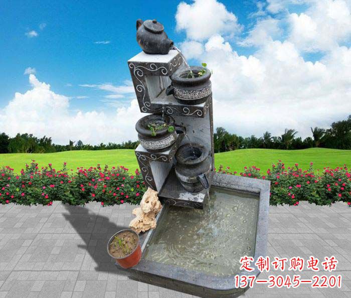 广西极具特色的水槽雕塑