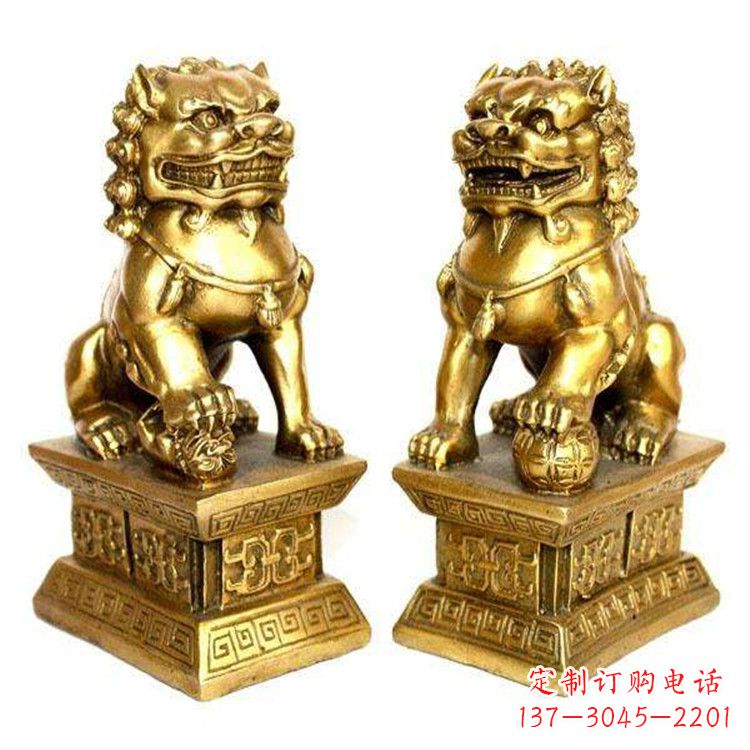 广西鎏金故宫狮子,精美而堂皇的雕塑