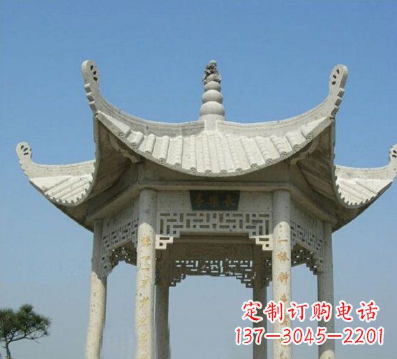 广西领雕塑-凉亭石雕定制厂家