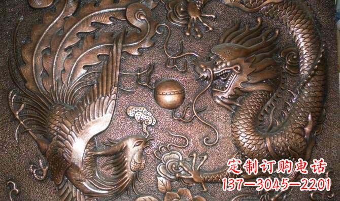 广西传统风情铜雕龙让灵魂升华