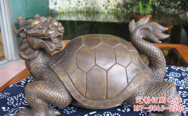 广西龙龟古代神兽铜雕