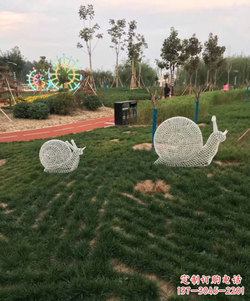 广西镂空不锈钢蜗牛雕塑