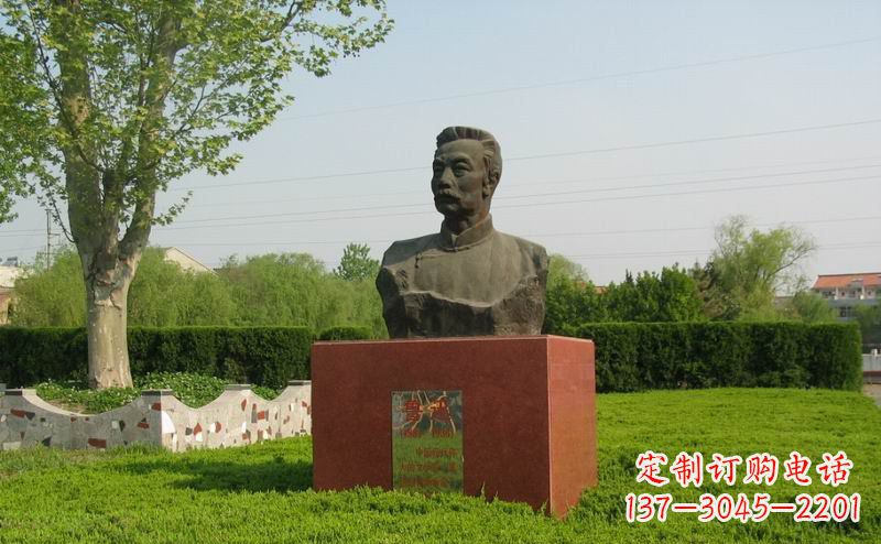 广西鲁迅胸像近代名人铜雕,荟萃中国精神精髓