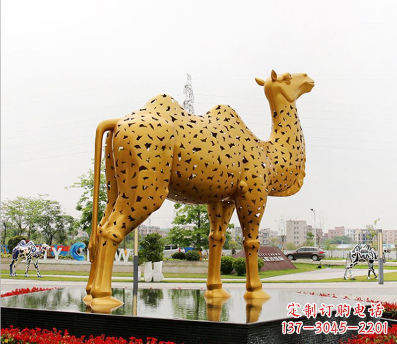广西中领雕塑:骆驼雕塑精美绝伦