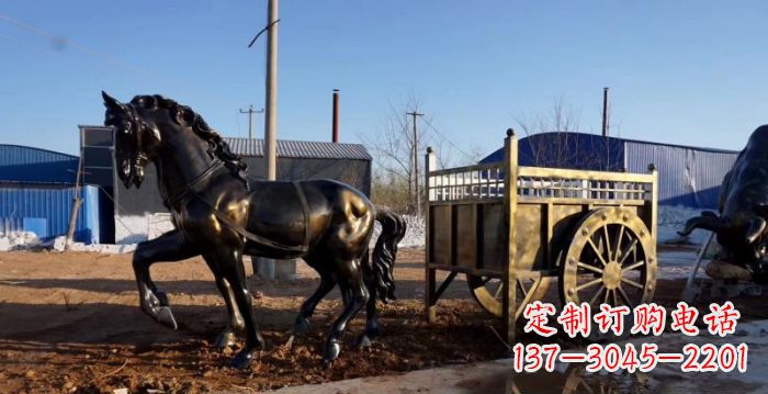 广西华丽复古,名车贵族,精美马车雕塑
