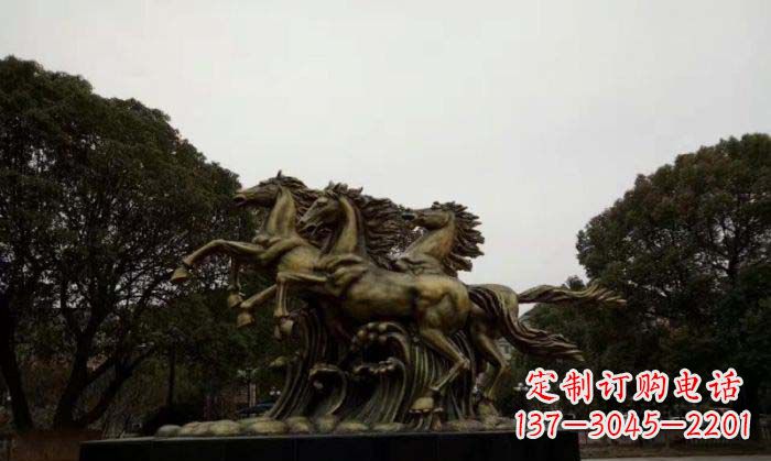 广西马到成功铜雕