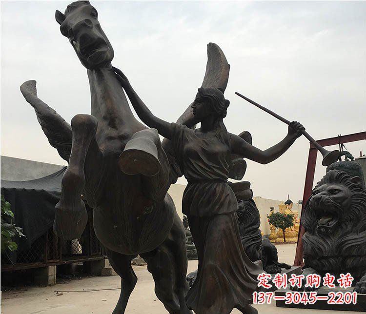 广西精美马动物铜雕摆件