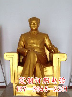 广西毛主席铜雕塑——艺术细节表达人民热爱