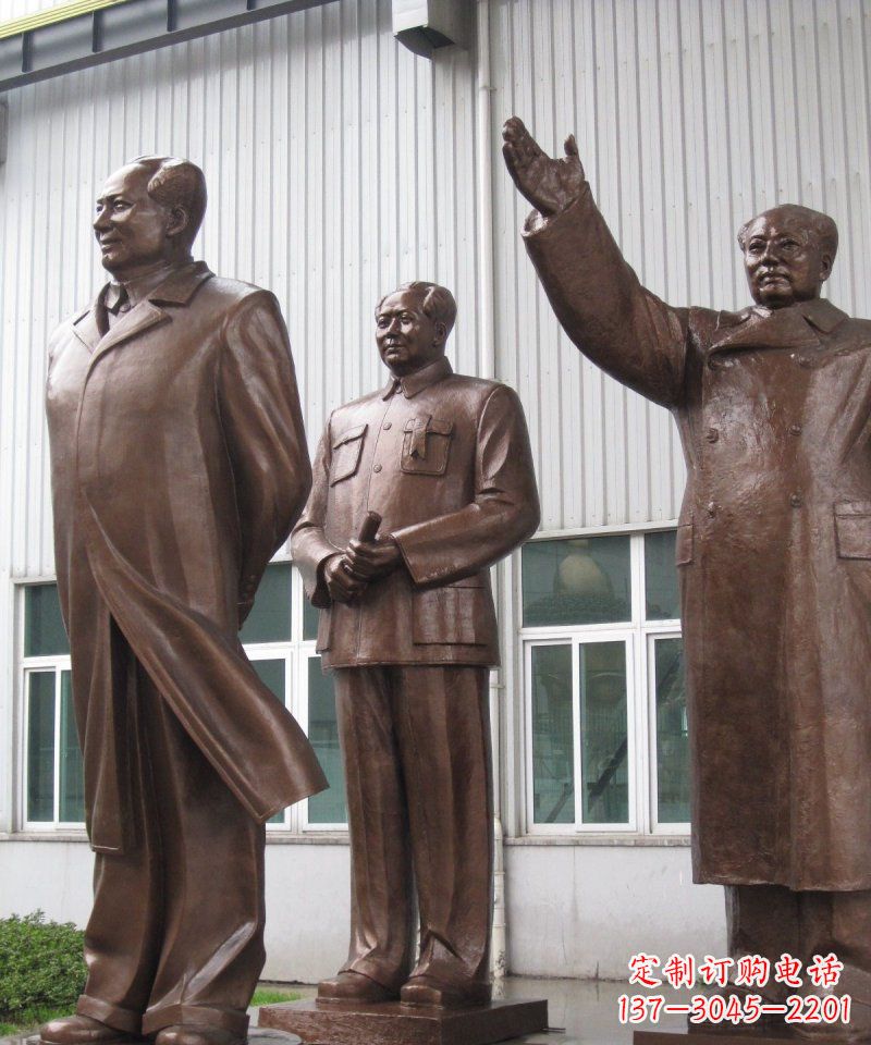 广西毛主席伟人铜雕 (2)