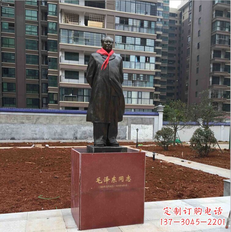 广西毛主席消防支队伟人铜雕