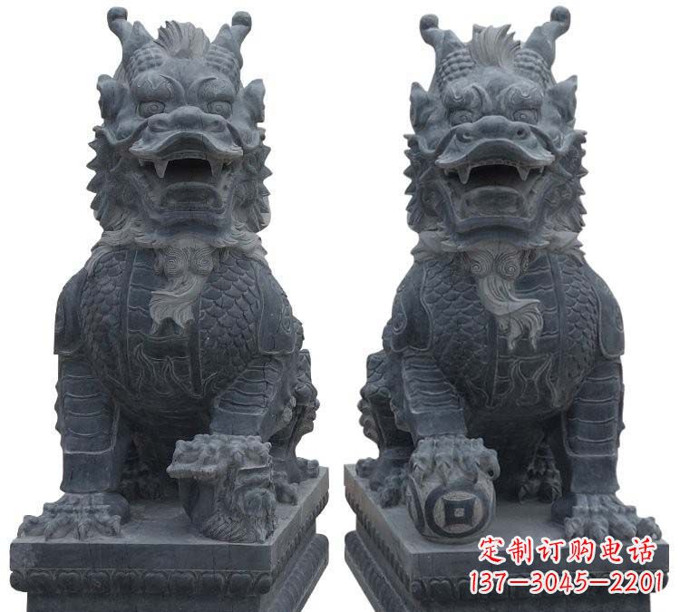 广西门口麒麟古代神兽石雕