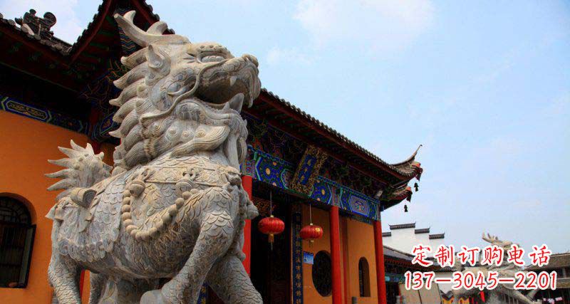 广西门口麒麟铜雕 (2)