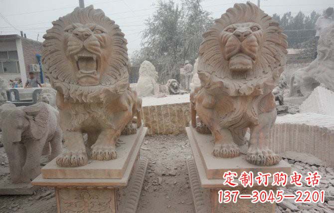 广西中领雕塑狮子雕塑给您带来动人心弦
