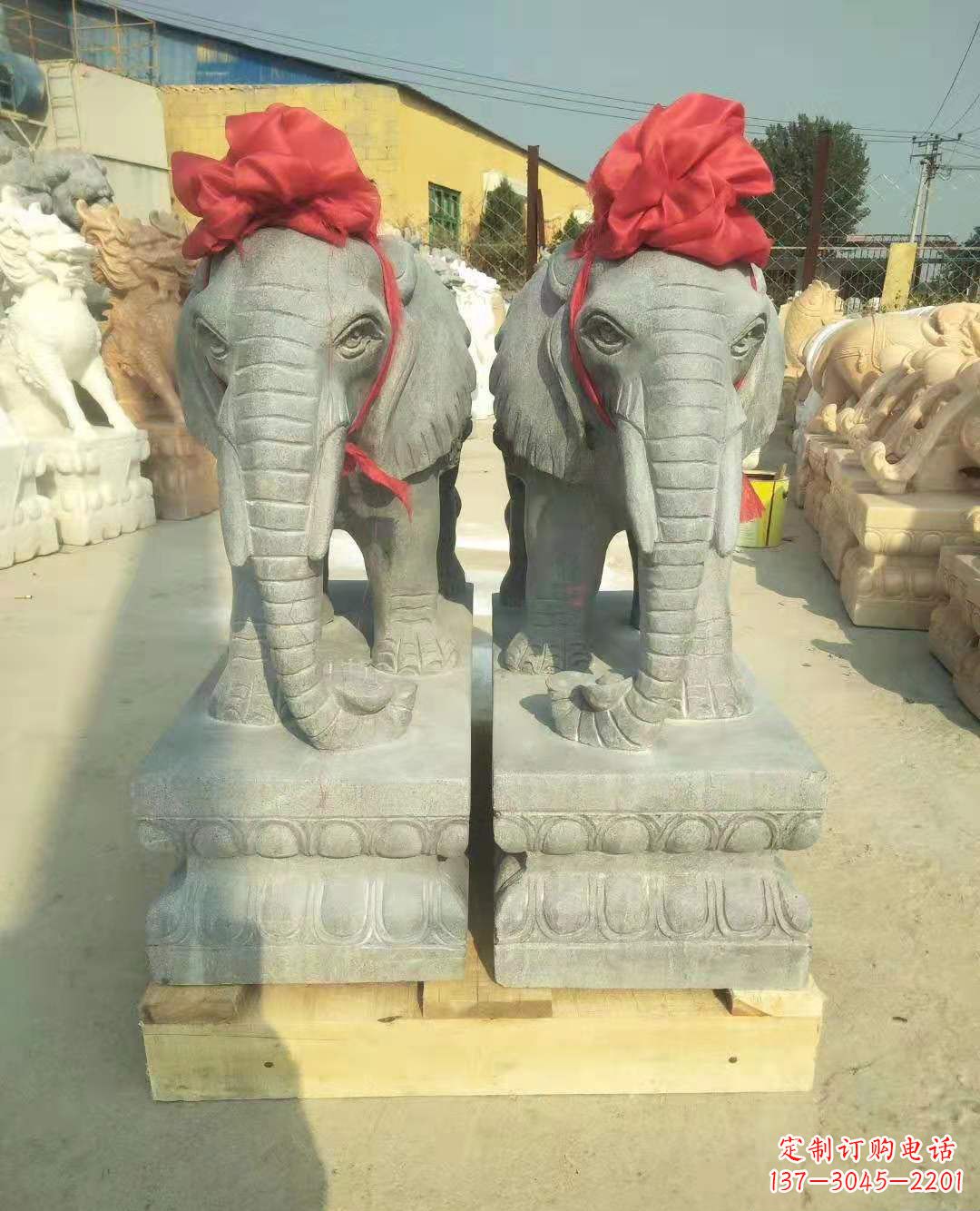 广西中国古典风格大象雕塑