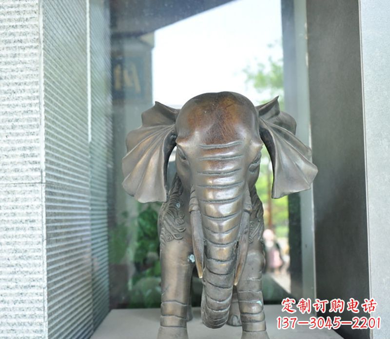 广西艺术象征——门口镇宅大象铜雕