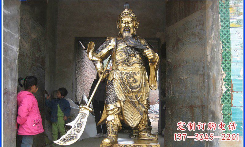 广西铸魂关公雕塑,让古老传说继续传承