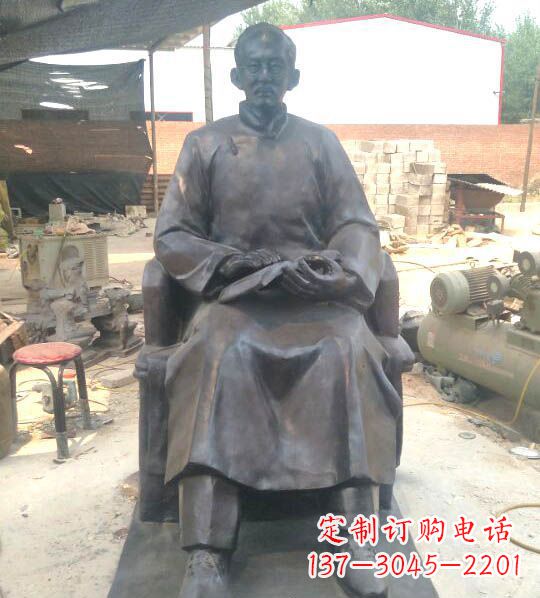 广西蔡元培铜雕:让你的精神耀眼发光