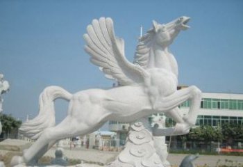 广西精美祥云飞马石雕，古朴大气
