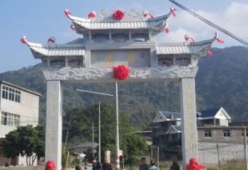 广西红旗渠分水苑牌坊浮雕雕塑：专业雕塑定制服务