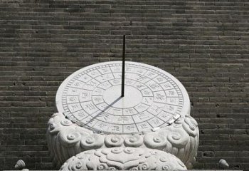 广西花岗岩古代计时器日晷雕塑