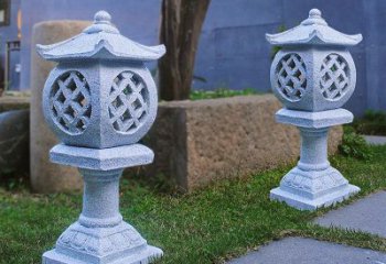 广西花岗岩石灯笼雕塑——点缀家园，照亮晚宴