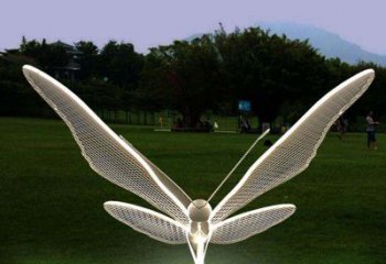 广西花园不锈钢装饰蝴蝶雕塑