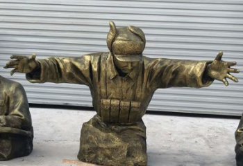 广西黄继光铜雕是由中领雕塑定制的精致作品。中…
