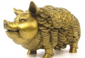 广西欢迎招财猪，用黄铜打造新年祝福