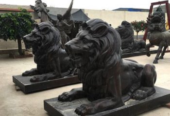 广西汇丰手工铸铜狮子雕塑