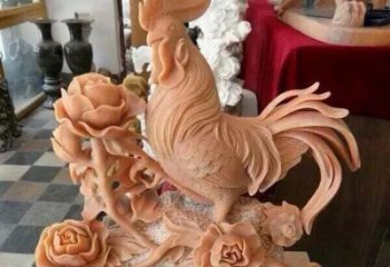 广西国家元素：吉祥如意公鸡石雕